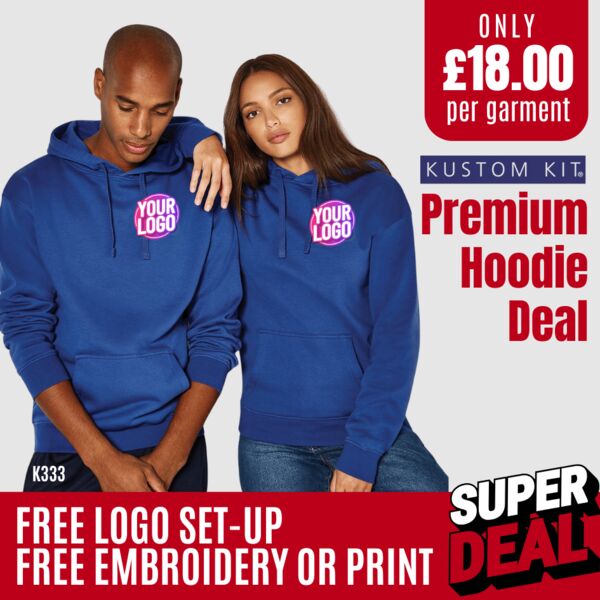 50 Premium Hoodies for £900+ VAT Deal Thumbnail